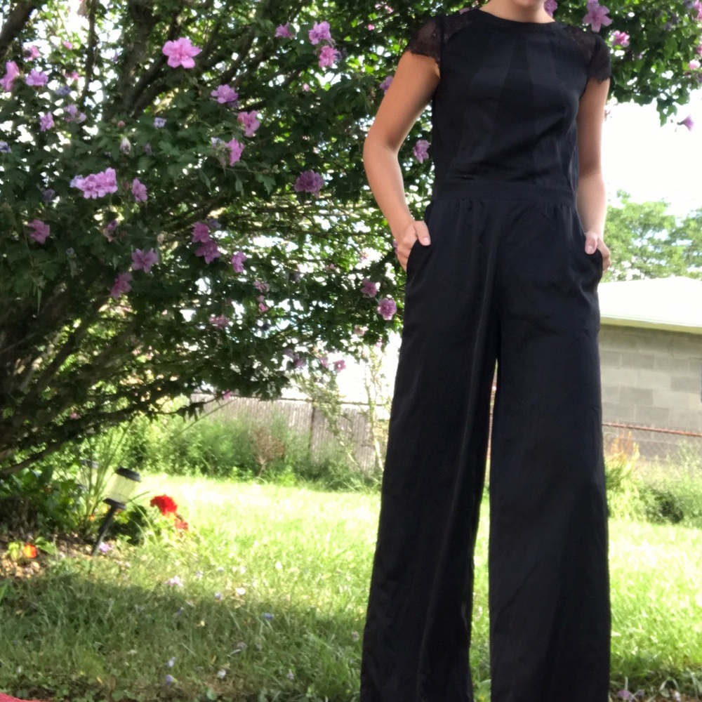 Buy now:) will be Donating! black lace jumpsuit!